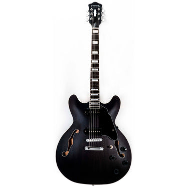 Guitarra Electrica Mars Hb335psgey Grey Hollowbody 335 P90 Satin